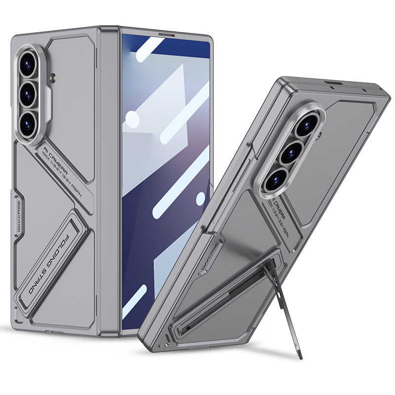 Compatible with Samsung ZFold8 Ultra phone case, Fold7 magnetic hinge stand case, full-coverage protective case - Cold Mountain Ash [Shell Membrane] Z Fold8ultra