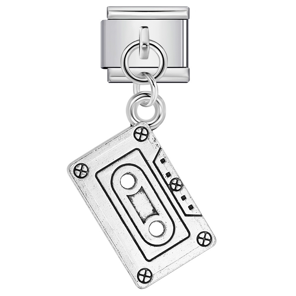 Musical instrument shaped pendant, Italian modular bracelet, DIY hook bangle, freely combinable watch strap chain accessories wholesale