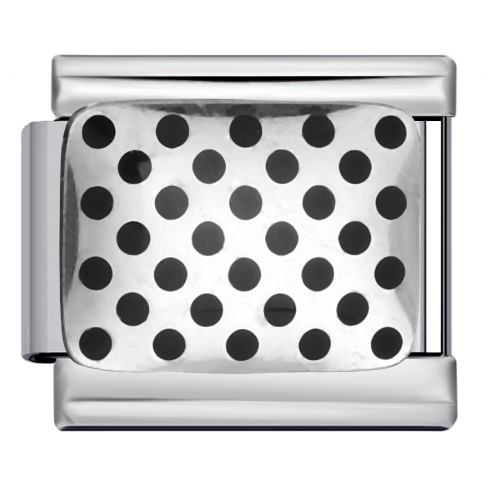 Cross-border stainless steel Italian modular bracelet welding dripping polka dot pattern DIY modular jewelry gift