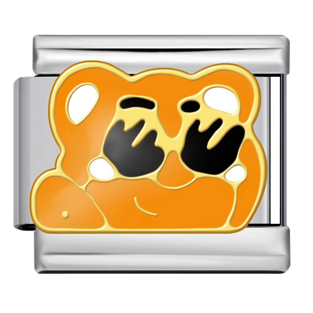 Cute Cartoon Animal Italian Modular Bracelet Stainless Steel Welded Gold Plated Oil Drip DIY Watch Strap Chain Wholesale