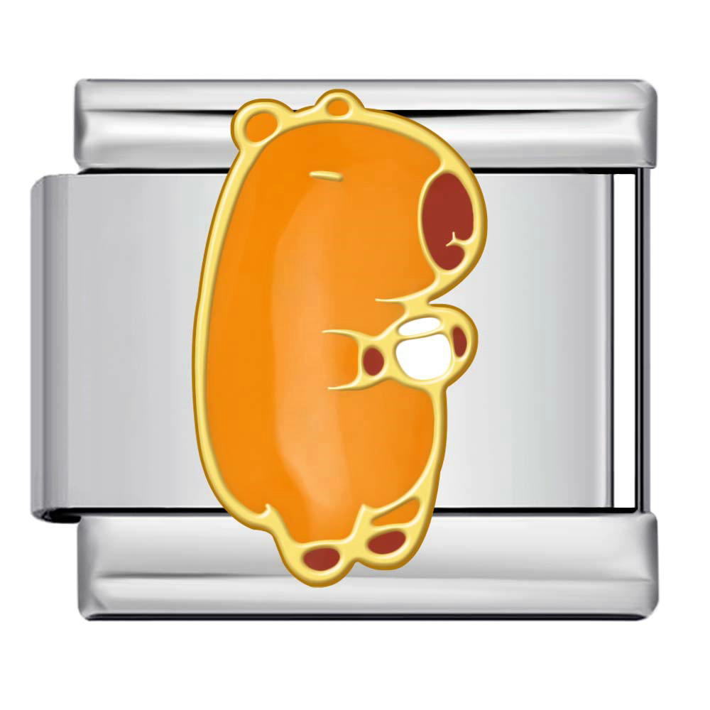 Cute Cartoon Animal Italian Modular Bracelet Stainless Steel Welded Gold Plated Oil Drip DIY Watch Strap Chain Wholesale