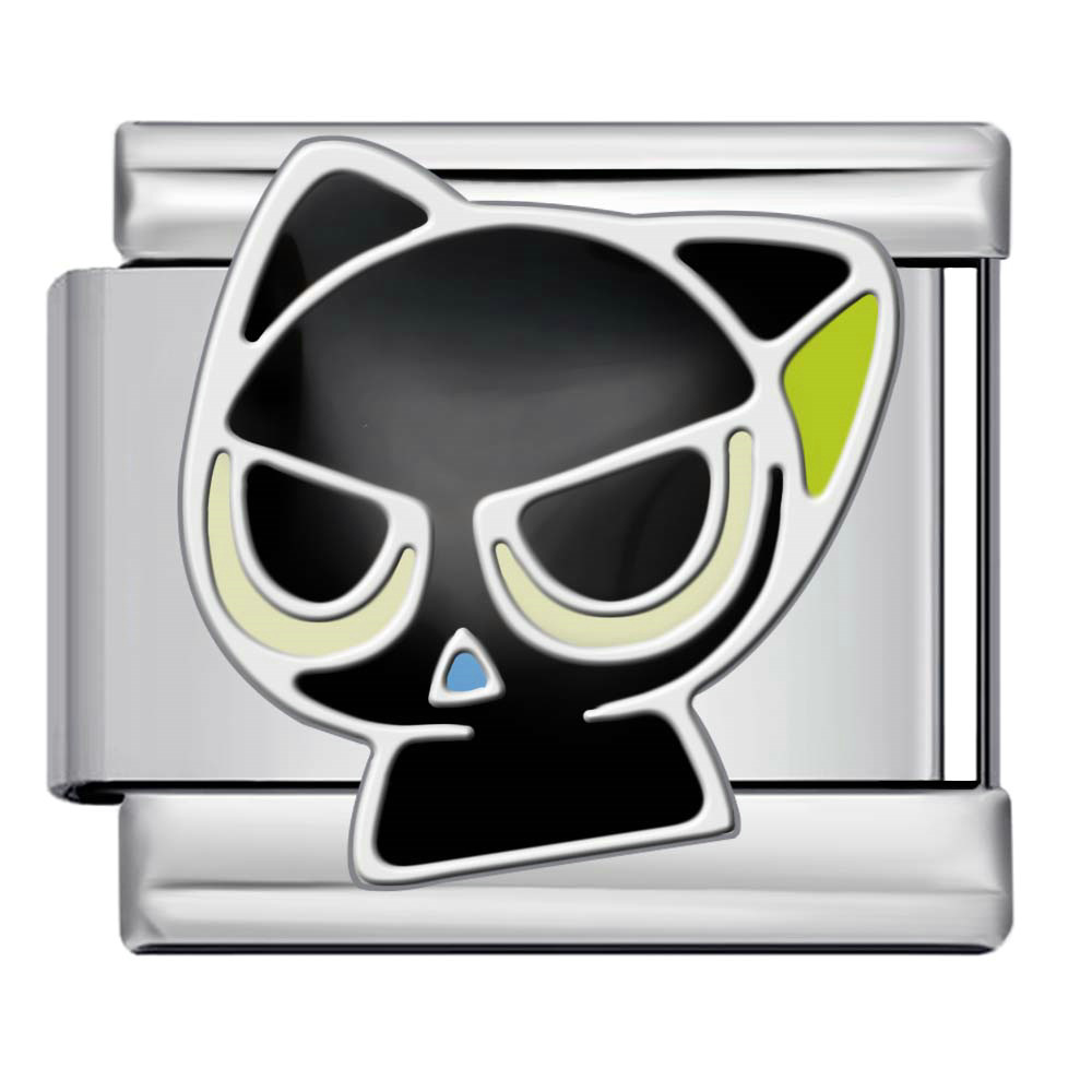 New Pet Cat and Dog Titanium Steel Gold-Plated Welded Pattern DIY Italian Modular Bracelet Charm