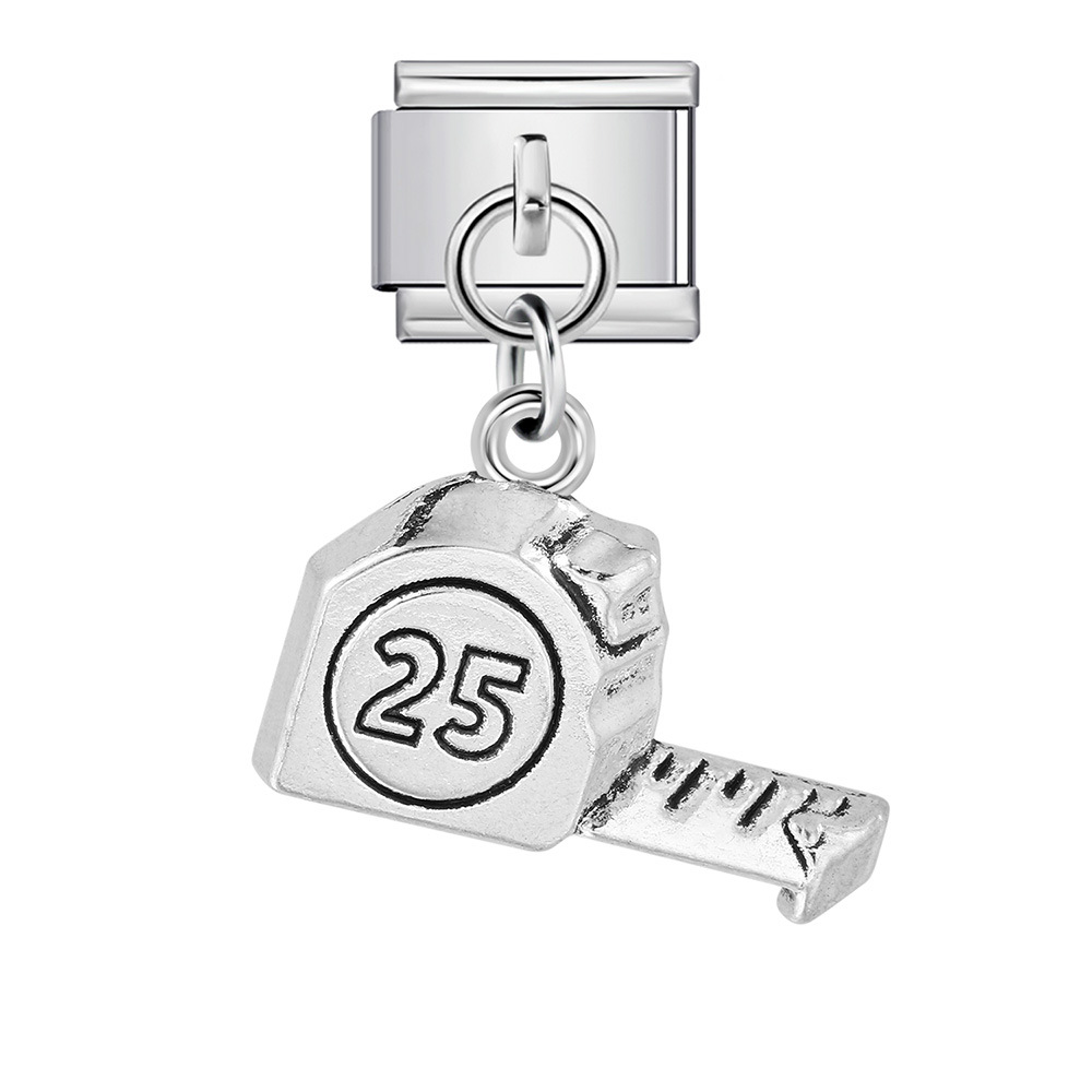 Single tool-shaped pendant Italian modular bracelet hook stainless steel spliced watch strap chain accessory