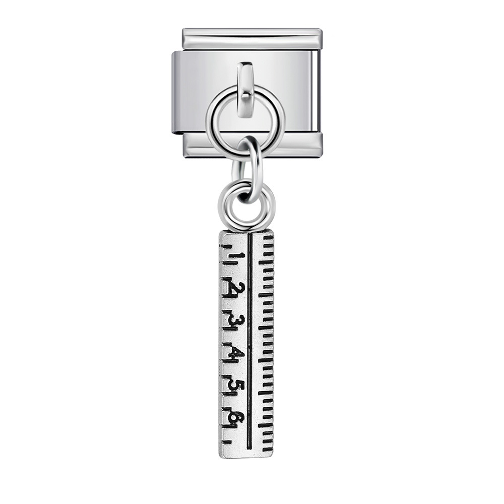 Single tool-shaped pendant Italian modular bracelet hook stainless steel spliced watch strap chain accessory
