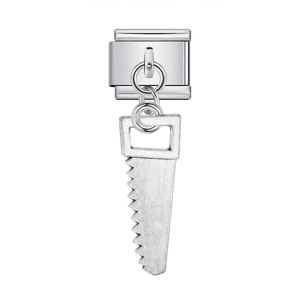 Single tool-shaped pendant Italian modular bracelet hook stainless steel spliced watch strap chain accessory