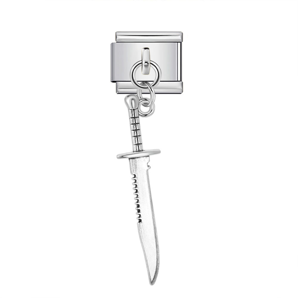 Single tool-shaped pendant Italian modular bracelet hook stainless steel spliced watch strap chain accessory