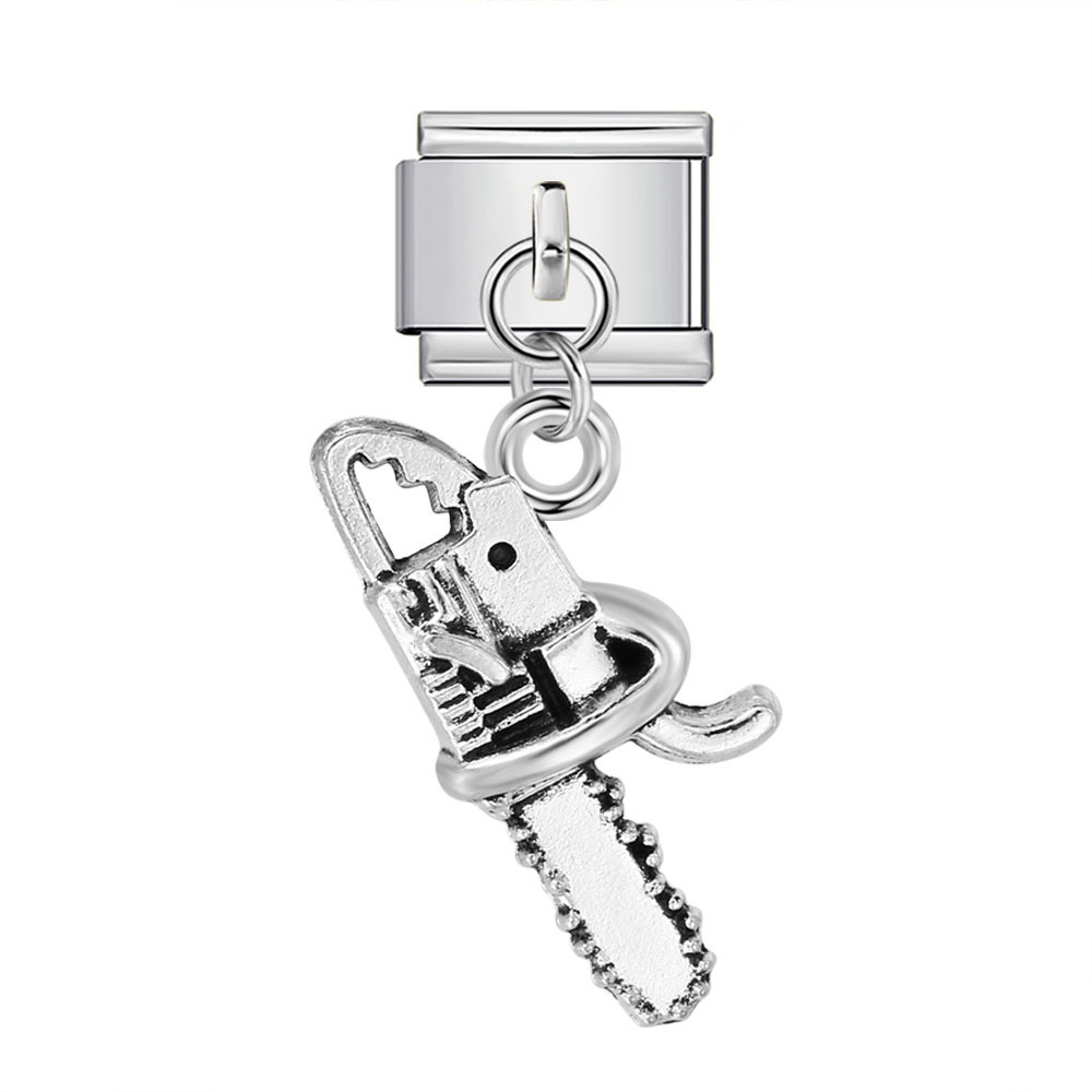Single tool-shaped pendant Italian modular bracelet hook stainless steel spliced watch strap chain accessory