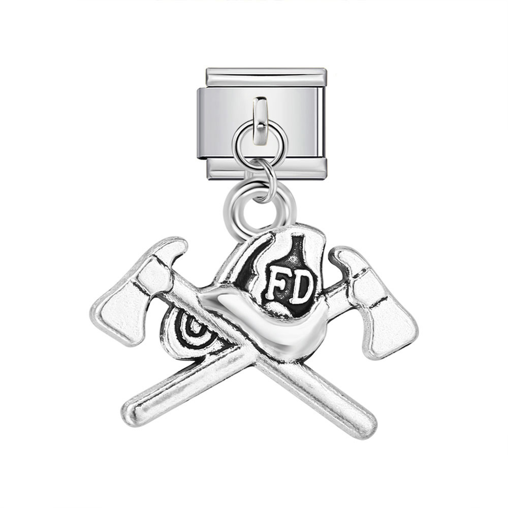 Single tool-shaped pendant Italian modular bracelet hook stainless steel spliced watch strap chain accessory