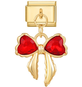 Hook butterfly pendant Italian modular bracelet with titanium steel strap chain.