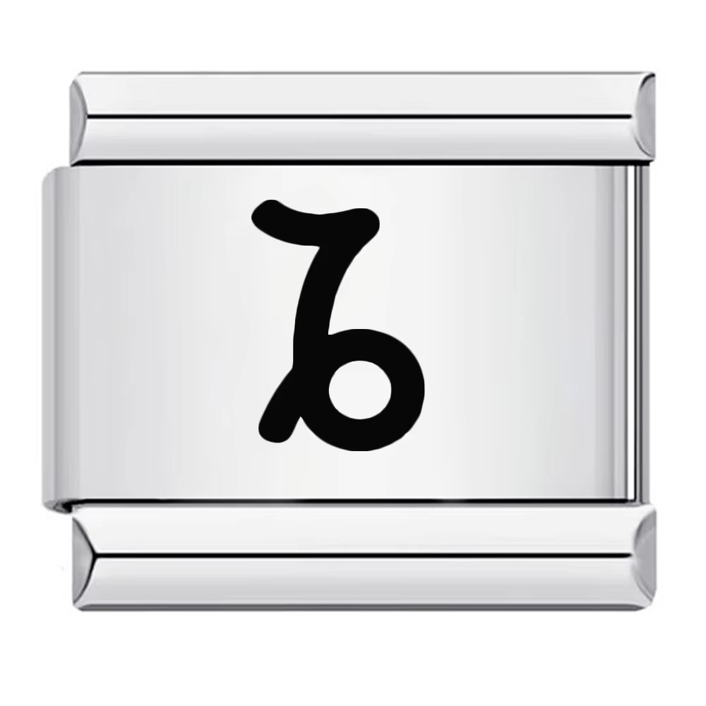 12 Zodiac Signs Simple Pattern Italian Modular Bracelet, Gold and Silver Stainless Steel DIY Splicing Elastic Watch Strap Chain