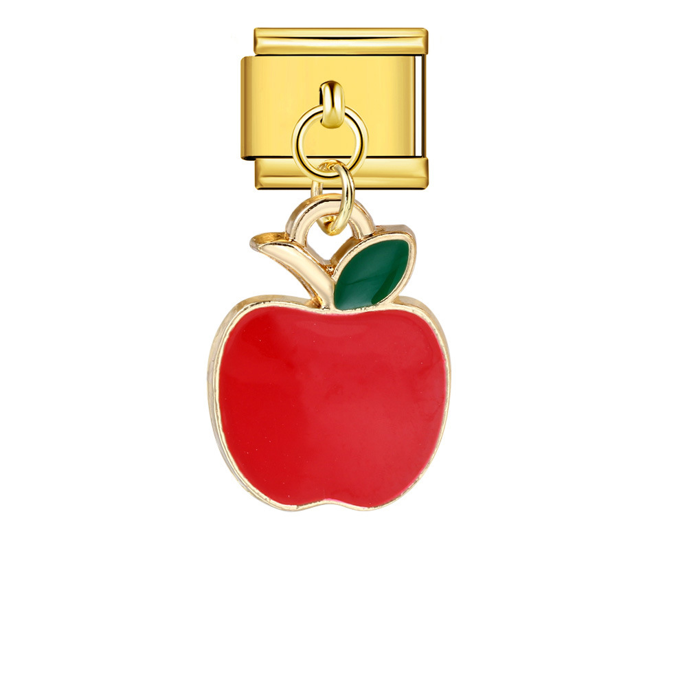 Italian-style cute fruit pendant, exquisite DIY creative personalized modular accessories, necklace, bracelet, and jewelry.