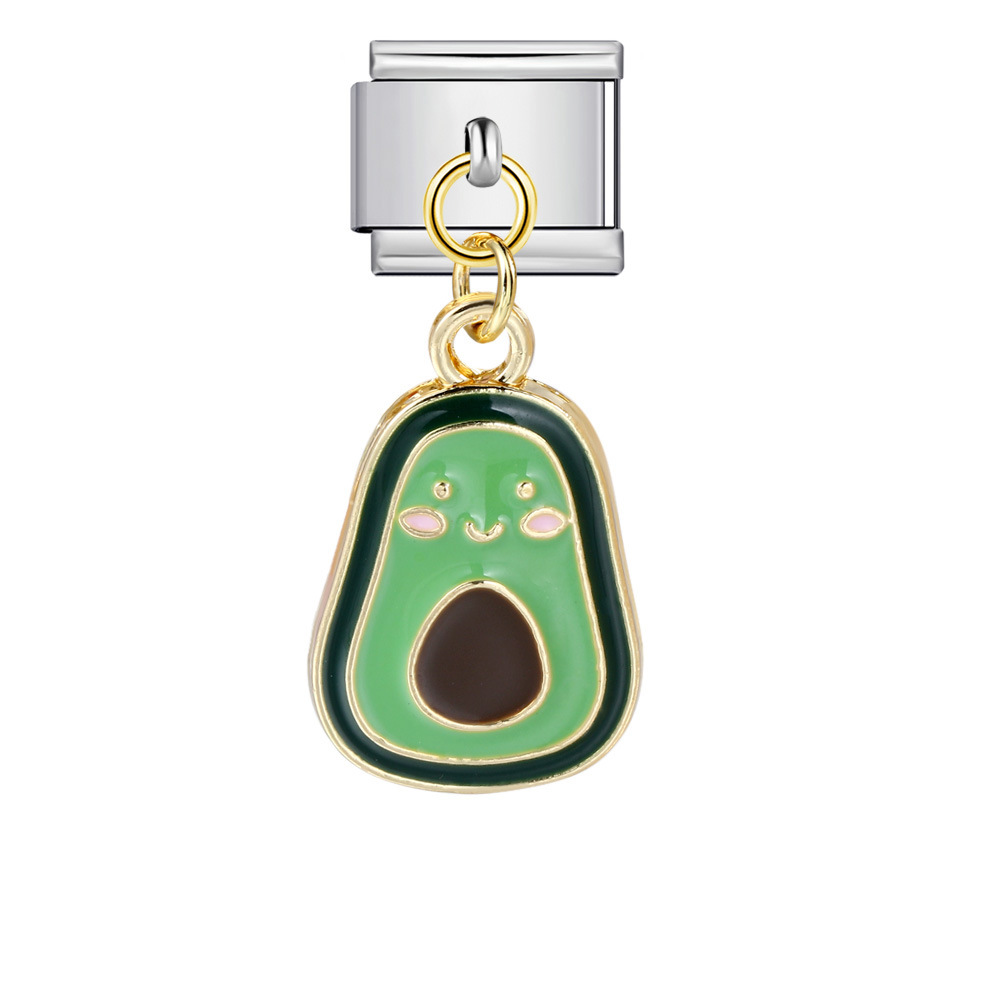 Italian-style cute fruit pendant, exquisite DIY creative personalized modular accessories, necklace, bracelet, and jewelry.