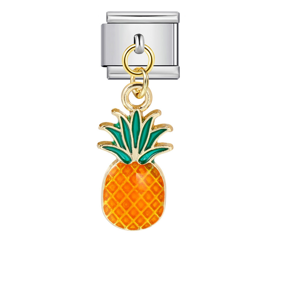 Italian-style cute fruit pendant, exquisite DIY creative personalized modular accessories, necklace, bracelet, and jewelry.