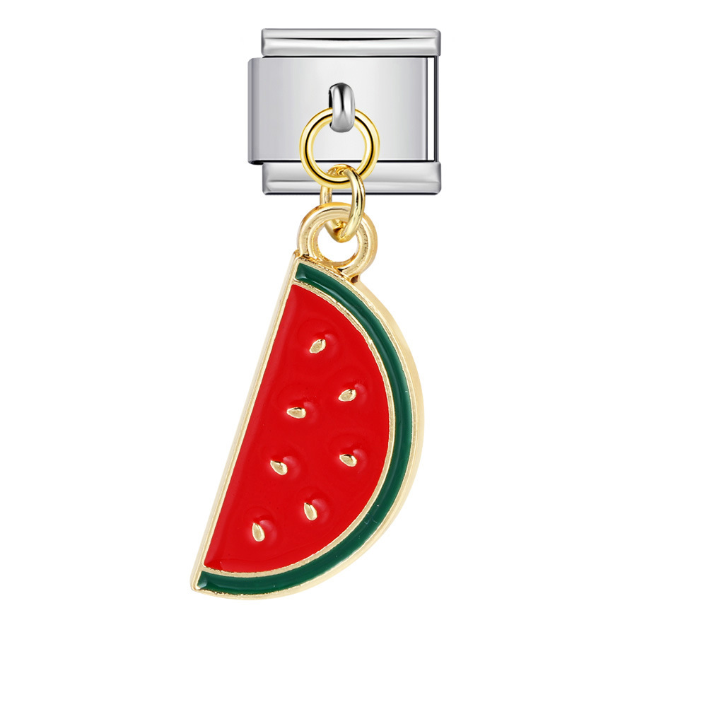 Italian-style cute fruit pendant, exquisite DIY creative personalized modular accessories, necklace, bracelet, and jewelry.