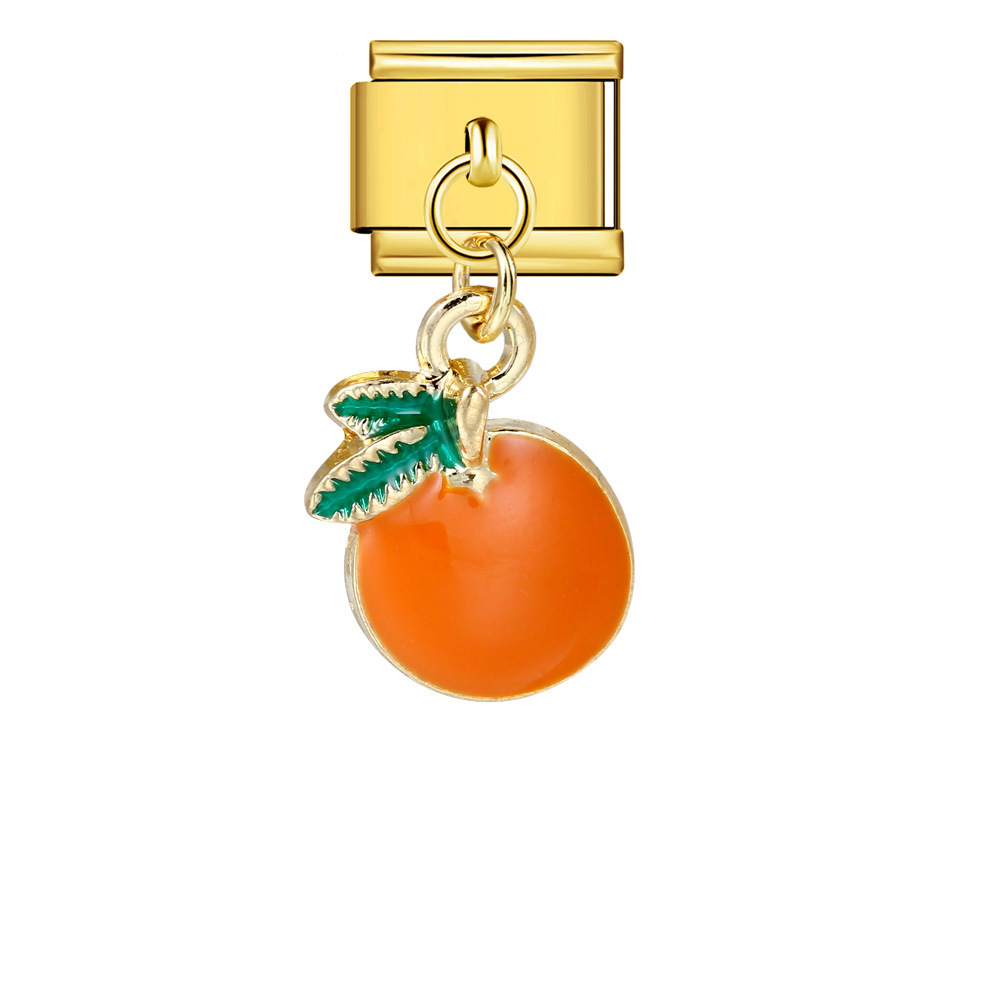Italian-style cute fruit pendant, exquisite DIY creative personalized modular accessories, necklace, bracelet, and jewelry.