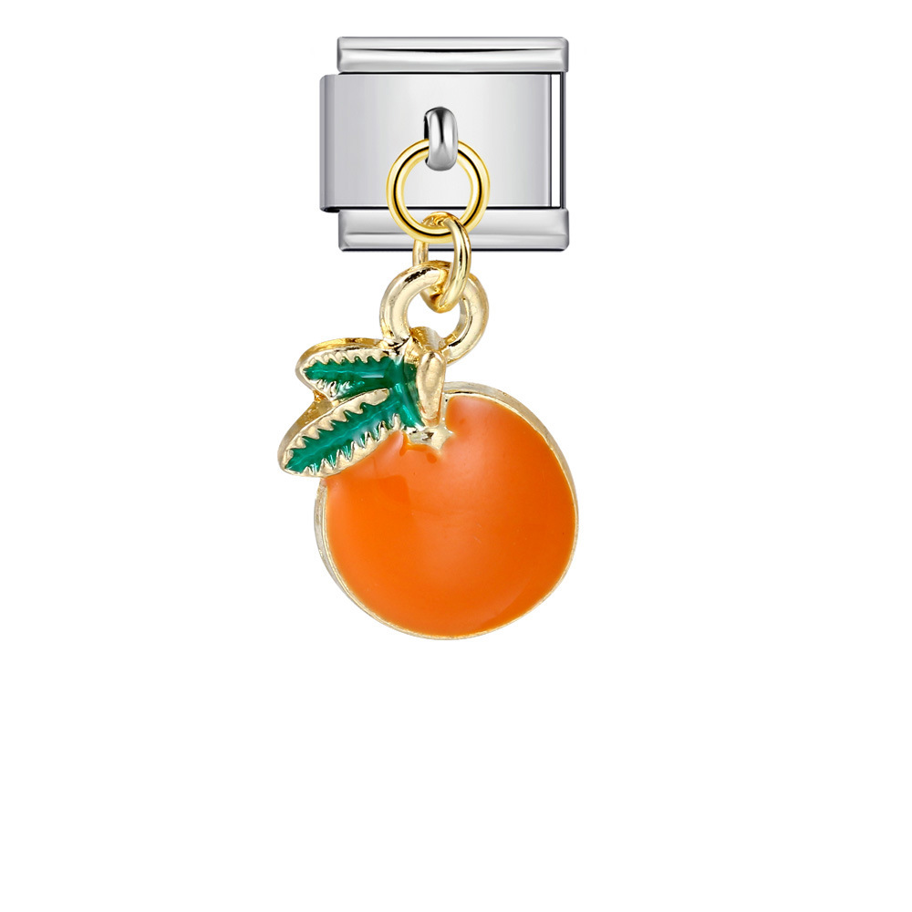 Italian-style cute fruit pendant, exquisite DIY creative personalized modular accessories, necklace, bracelet, and jewelry.