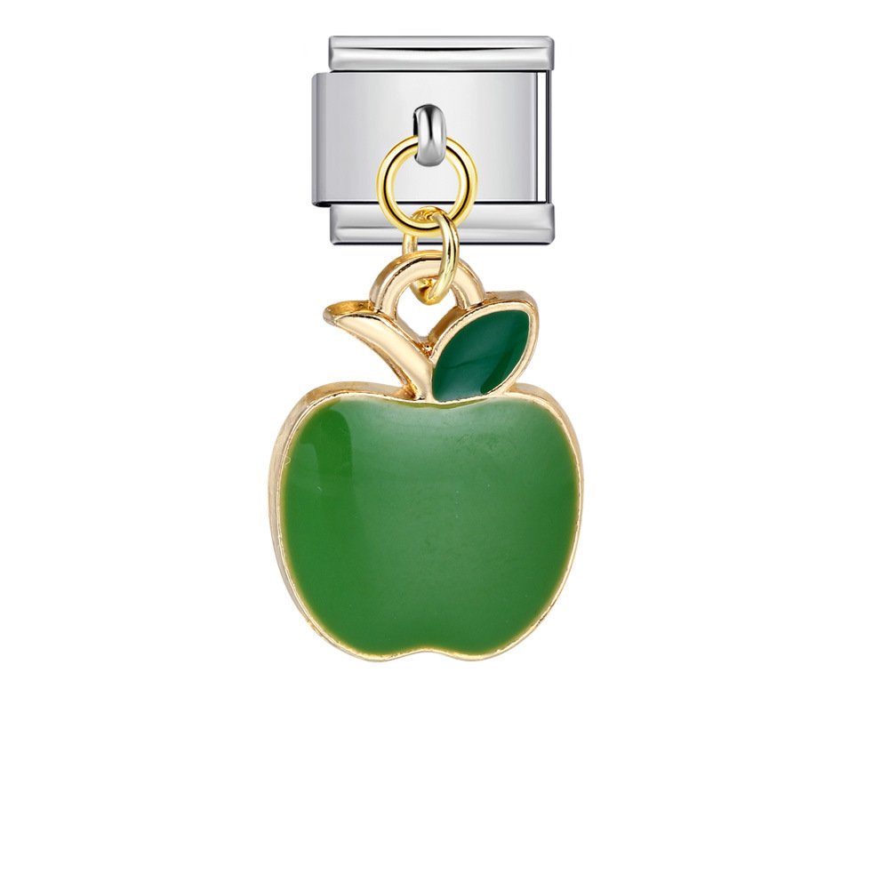 Italian-style cute fruit pendant, exquisite DIY creative personalized modular accessories, necklace, bracelet, and jewelry.