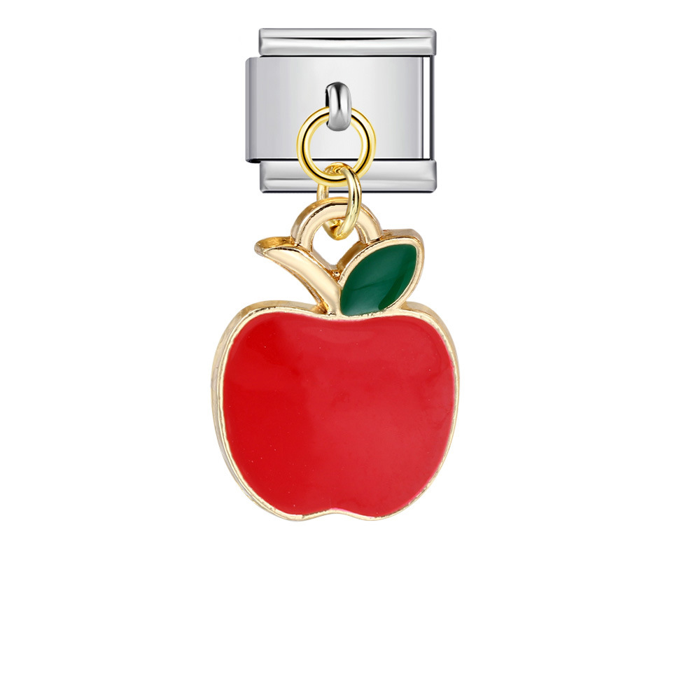 Italian-style cute fruit pendant, exquisite DIY creative personalized modular accessories, necklace, bracelet, and jewelry.