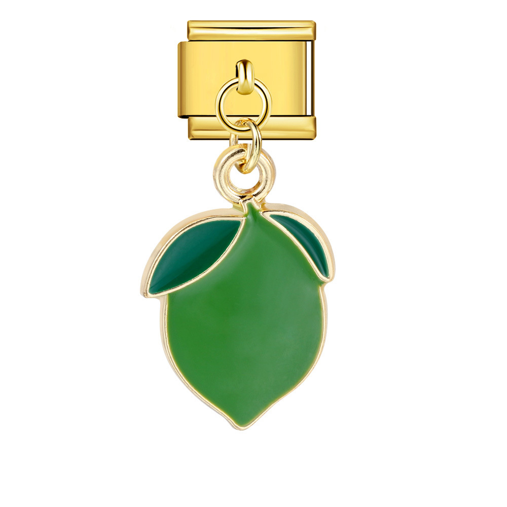 Italian-style cute fruit pendant, exquisite DIY creative personalized modular accessories, necklace, bracelet, and jewelry.