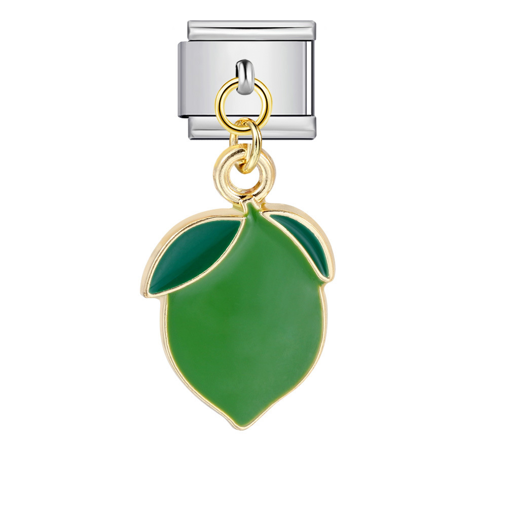 Italian-style cute fruit pendant, exquisite DIY creative personalized modular accessories, necklace, bracelet, and jewelry.