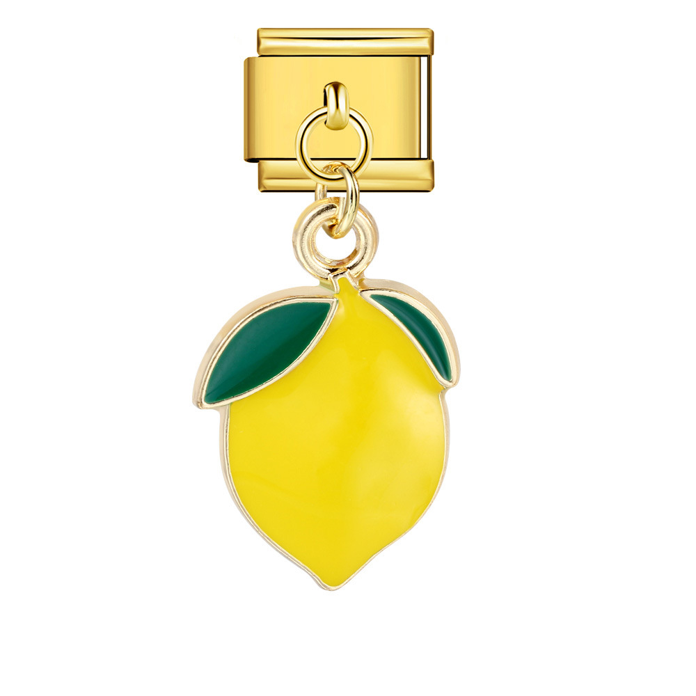 Italian-style cute fruit pendant, exquisite DIY creative personalized modular accessories, necklace, bracelet, and jewelry.