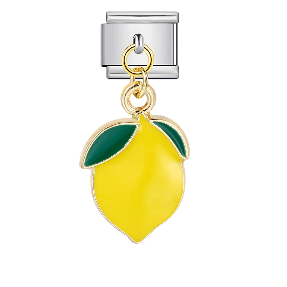 Italian-style cute fruit pendant, exquisite DIY creative personalized modular accessories, necklace, bracelet, and jewelry.