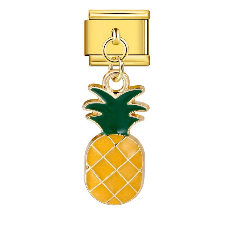 Italian-style cute fruit pendant, exquisite DIY creative personalized modular accessories, necklace, bracelet, and jewelry.