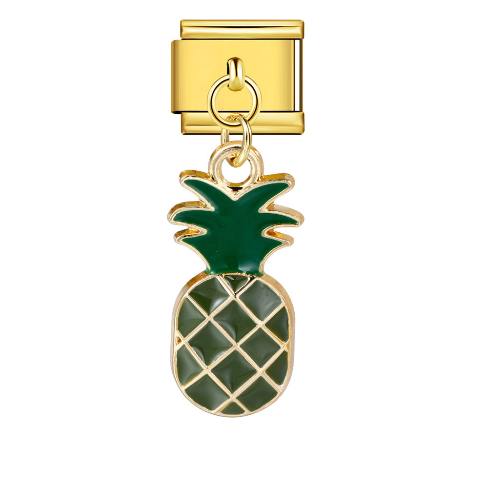 Italian-style cute fruit pendant, exquisite DIY creative personalized modular accessories, necklace, bracelet, and jewelry.