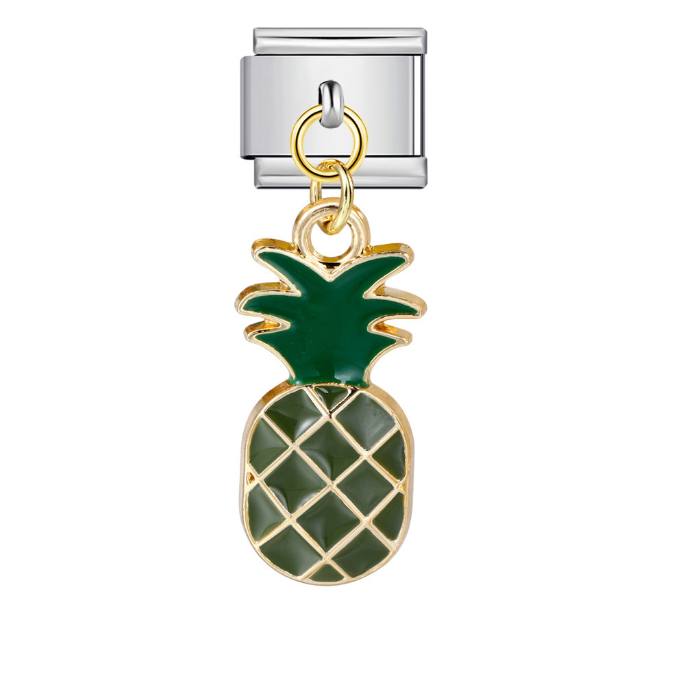 Italian-style cute fruit pendant, exquisite DIY creative personalized modular accessories, necklace, bracelet, and jewelry.