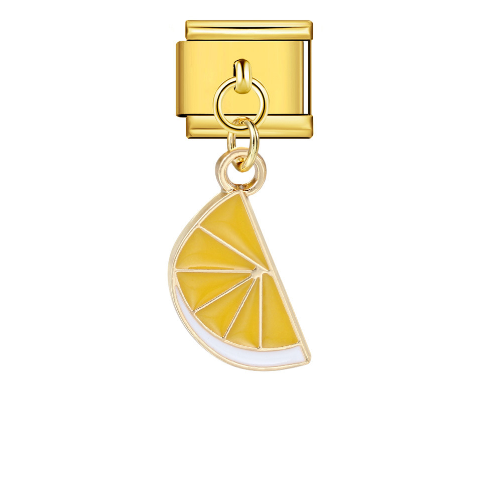 Italian-style cute fruit pendant, exquisite DIY creative personalized modular accessories, necklace, bracelet, and jewelry.