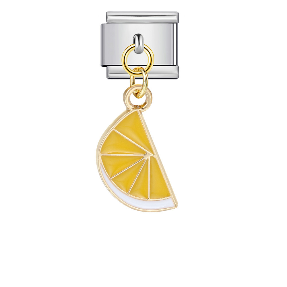 Italian-style cute fruit pendant, exquisite DIY creative personalized modular accessories, necklace, bracelet, and jewelry.