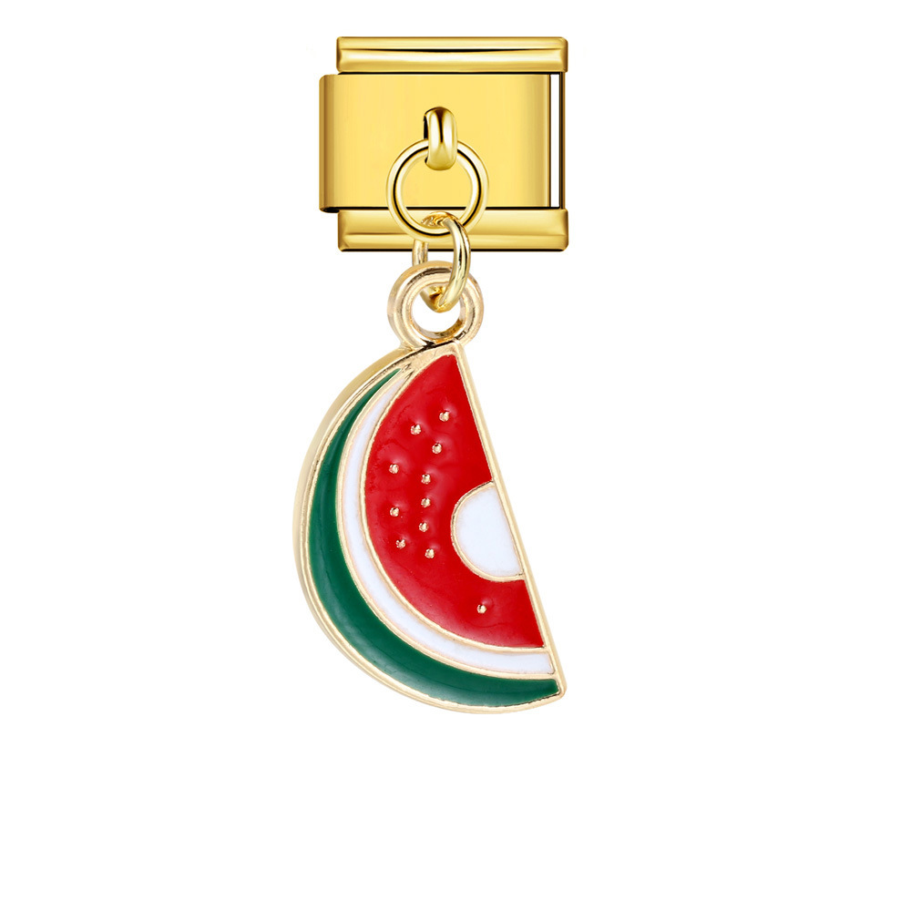 Italian-style cute fruit pendant, exquisite DIY creative personalized modular accessories, necklace, bracelet, and jewelry.