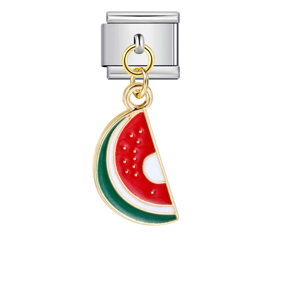 Italian-style cute fruit pendant, exquisite DIY creative personalized modular accessories, necklace, bracelet, and jewelry.
