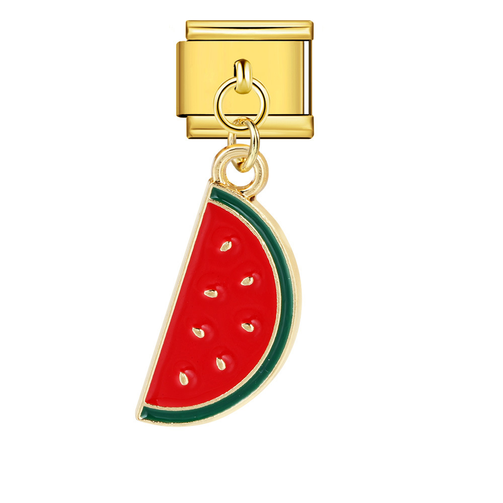 Italian-style cute fruit pendant, exquisite DIY creative personalized modular accessories, necklace, bracelet, and jewelry.