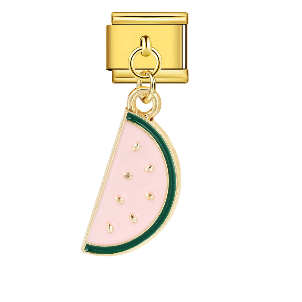 Italian-style cute fruit pendant, exquisite DIY creative personalized modular accessories, necklace, bracelet, and jewelry.