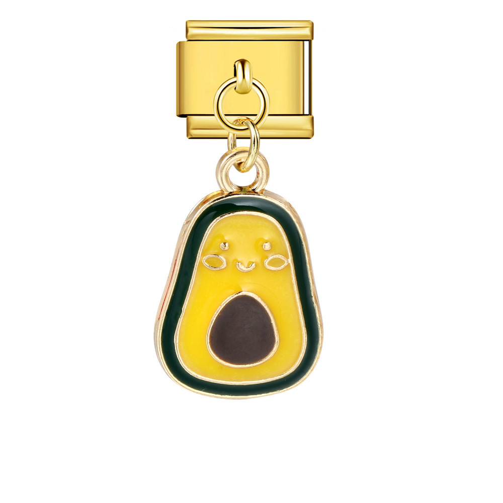 Italian-style cute fruit pendant, exquisite DIY creative personalized modular accessories, necklace, bracelet, and jewelry.