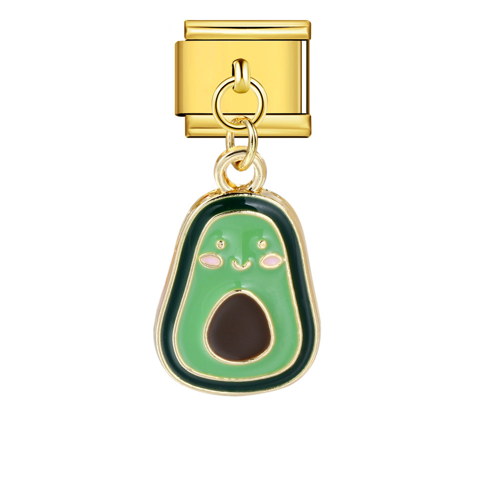 Italian-style cute fruit pendant, exquisite DIY creative personalized modular accessories, necklace, bracelet, and jewelry.
