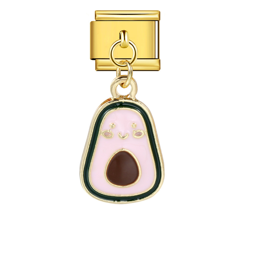 Italian-style cute fruit pendant, exquisite DIY creative personalized modular accessories, necklace, bracelet, and jewelry.
