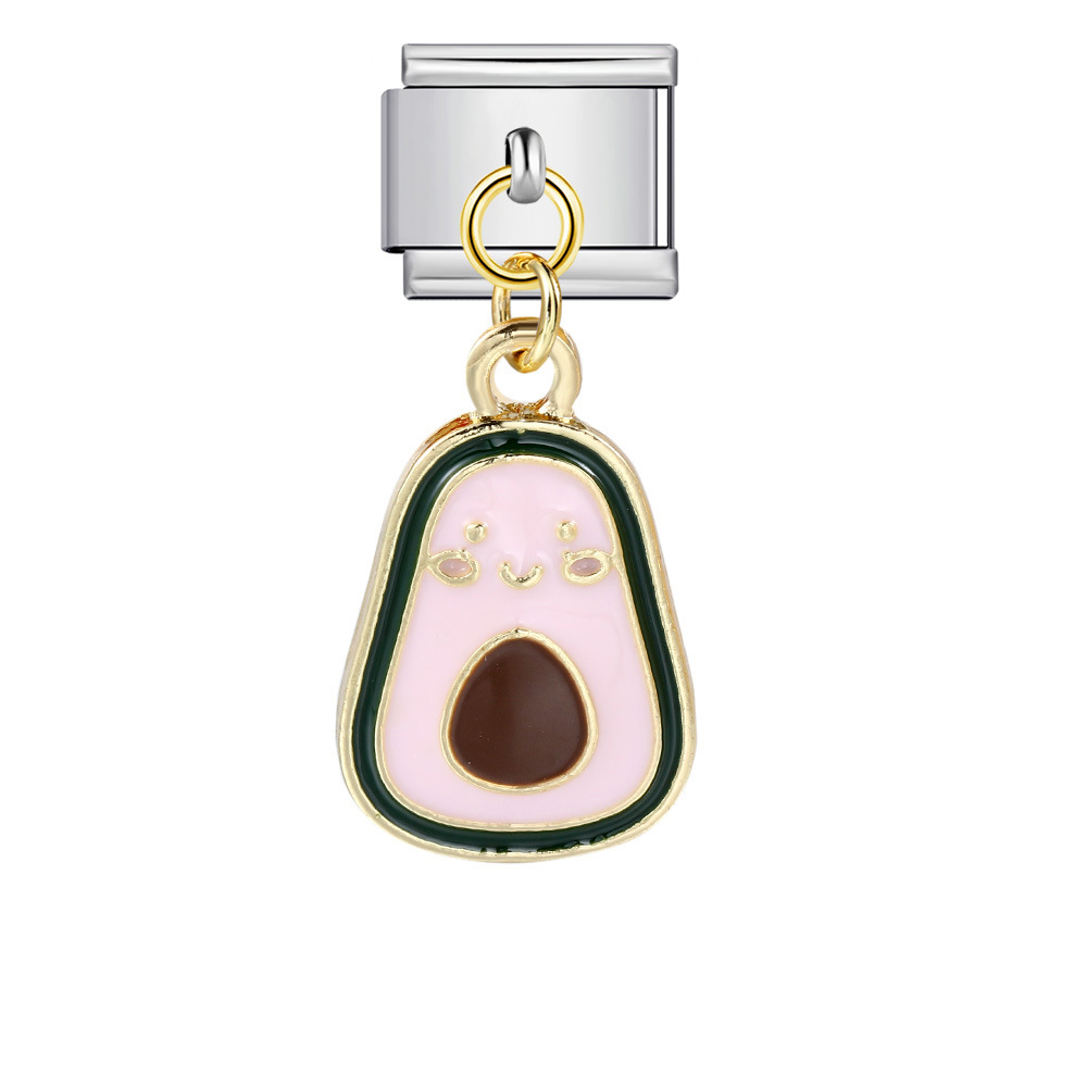 Italian-style cute fruit pendant, exquisite DIY creative personalized modular accessories, necklace, bracelet, and jewelry.