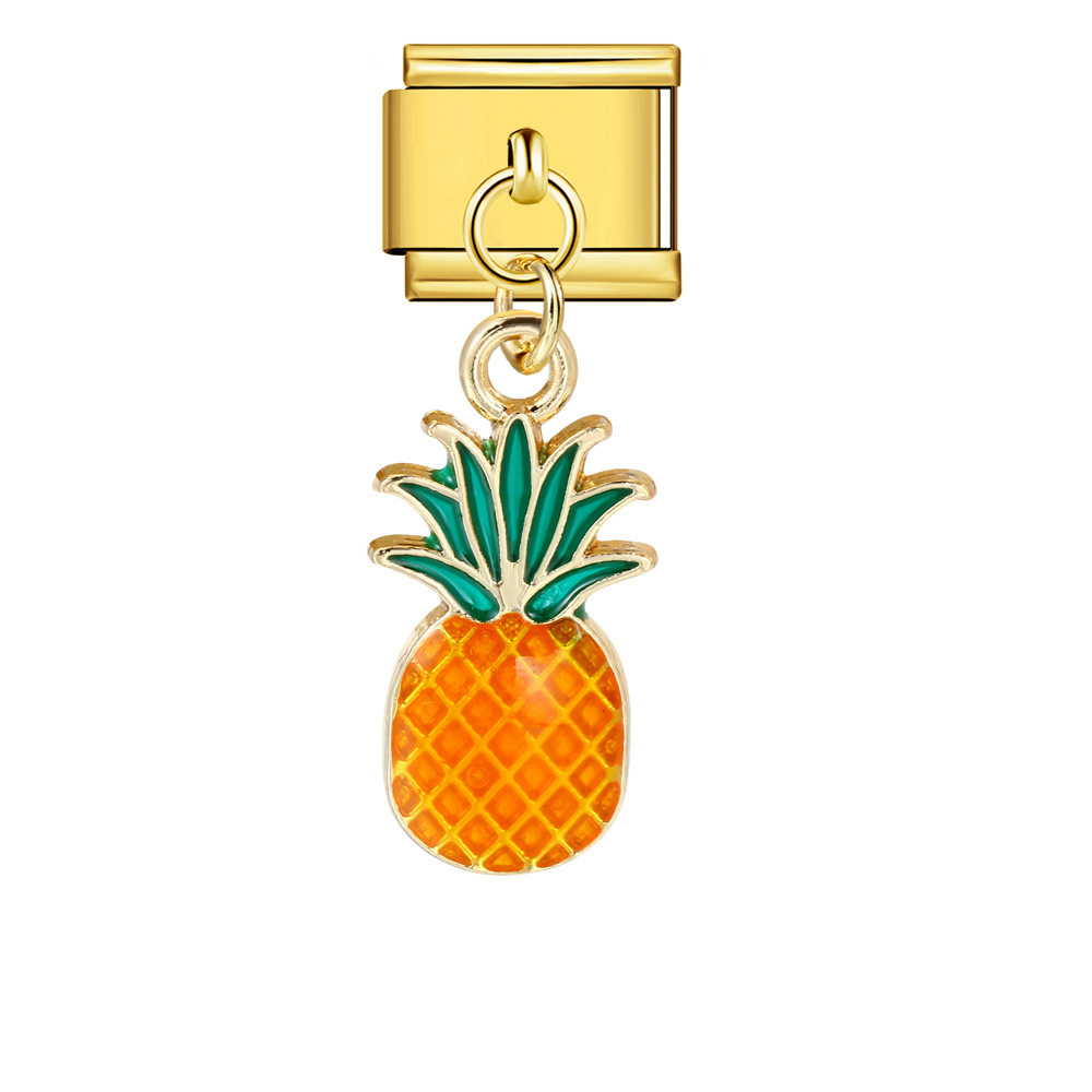 Italian-style cute fruit pendant, exquisite DIY creative personalized modular accessories, necklace, bracelet, and jewelry.