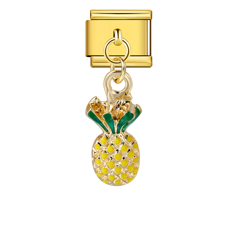 Italian-style cute fruit pendant, exquisite DIY creative personalized modular accessories, necklace, bracelet, and jewelry.