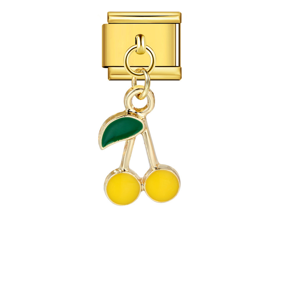 Italian-style cute fruit pendant, exquisite DIY creative personalized modular accessories, necklace, bracelet, and jewelry.