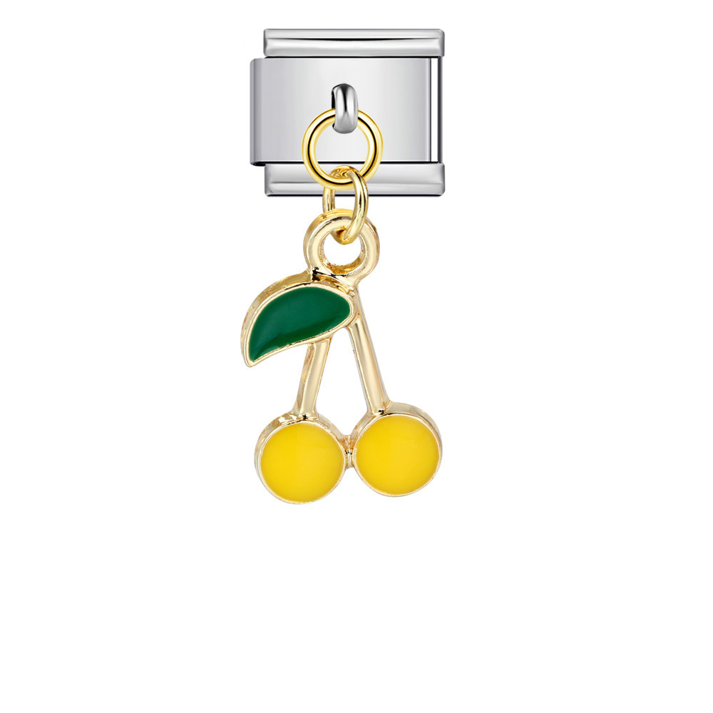 Italian-style cute fruit pendant, exquisite DIY creative personalized modular accessories, necklace, bracelet, and jewelry.