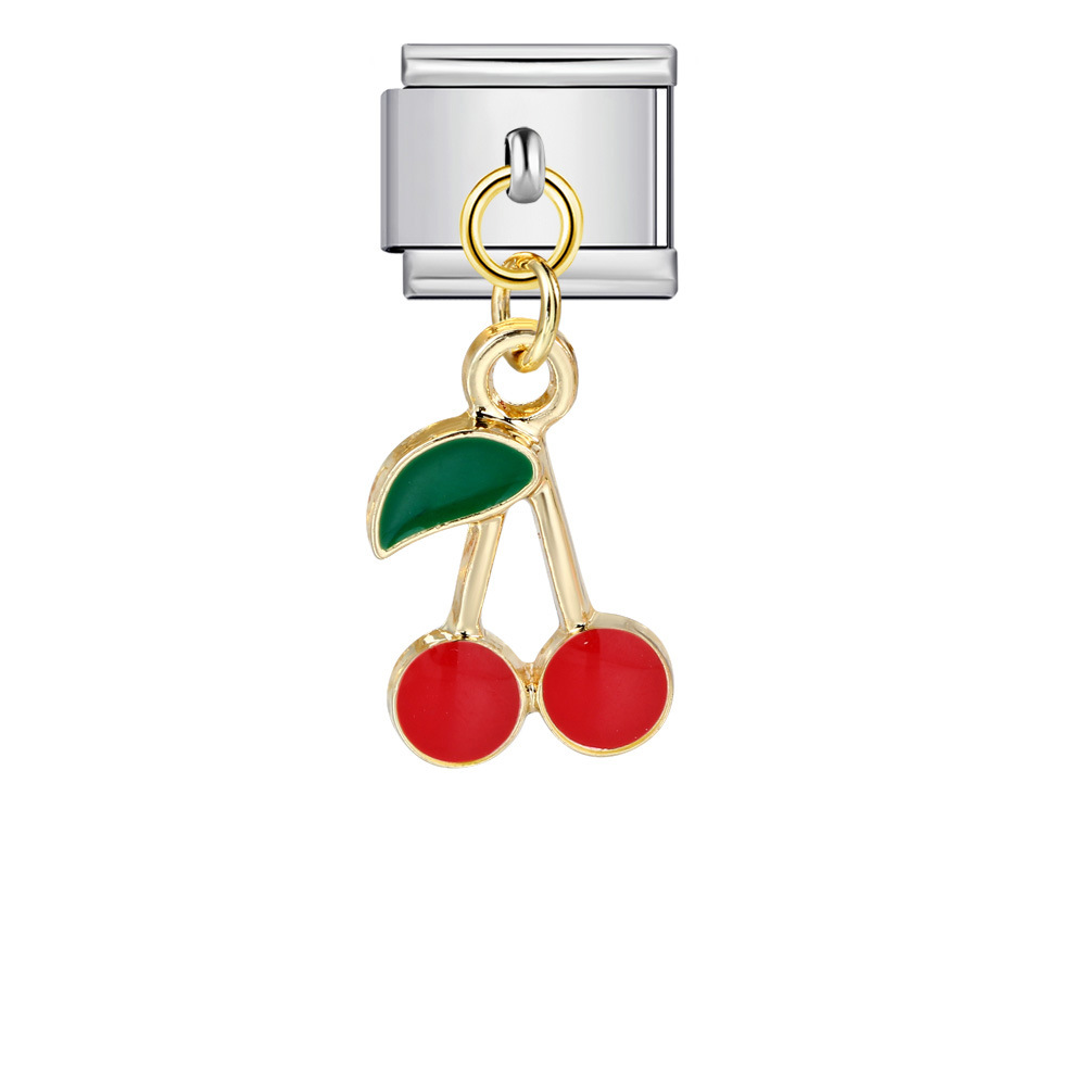 Italian-style cute fruit pendant, exquisite DIY creative personalized modular accessories, necklace, bracelet, and jewelry.