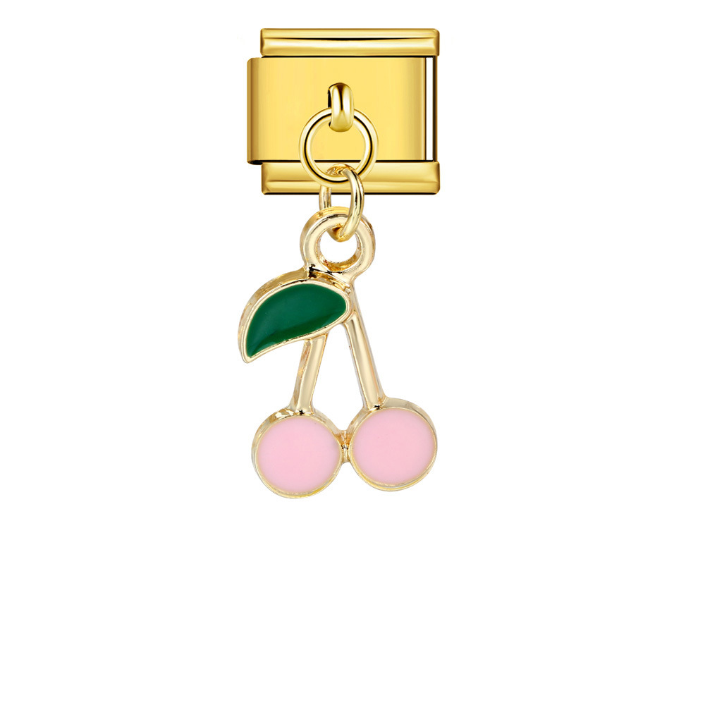 Italian-style cute fruit pendant, exquisite DIY creative personalized modular accessories, necklace, bracelet, and jewelry.