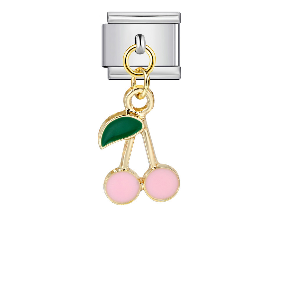 Italian-style cute fruit pendant, exquisite DIY creative personalized modular accessories, necklace, bracelet, and jewelry.