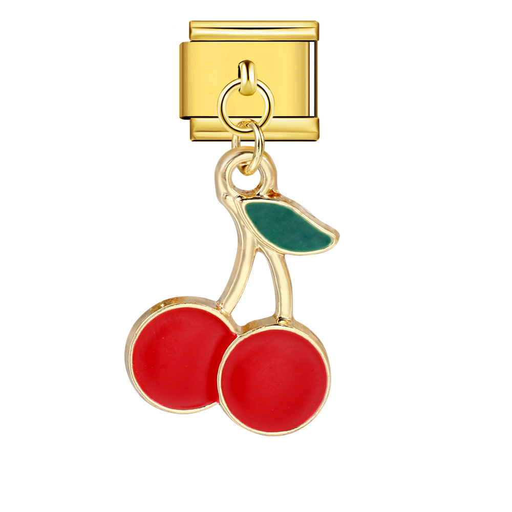 Italian-style cute fruit pendant, exquisite DIY creative personalized modular accessories, necklace, bracelet, and jewelry.