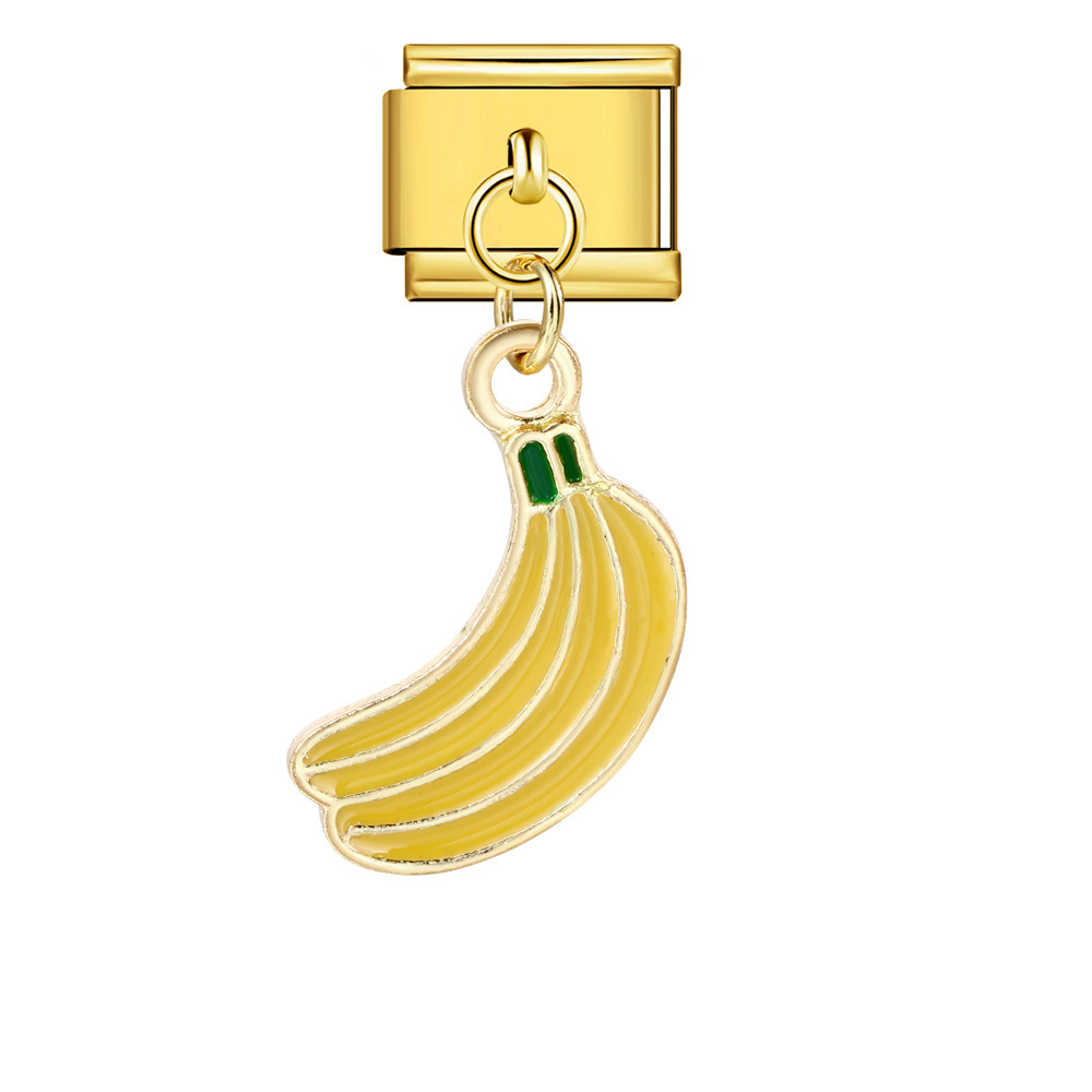 Italian-style cute fruit pendant, exquisite DIY creative personalized modular accessories, necklace, bracelet, and jewelry.