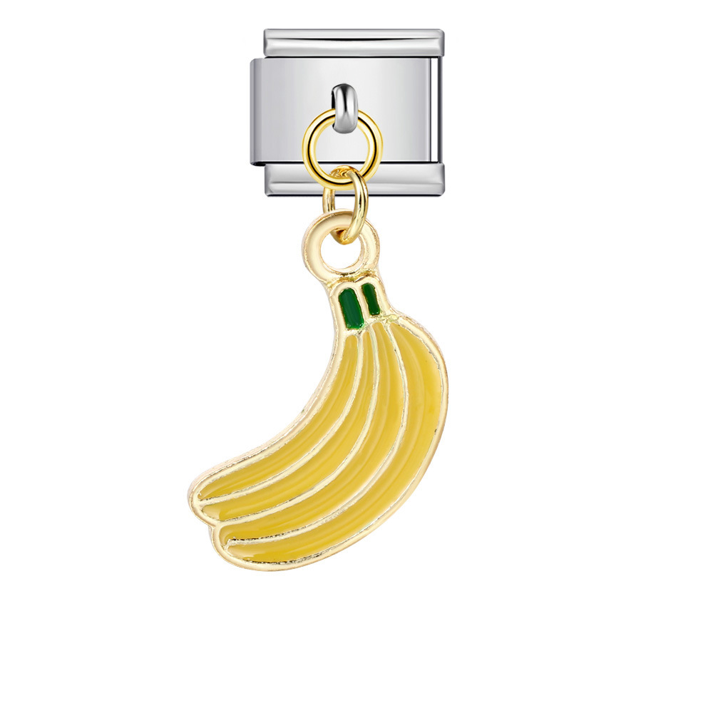 Italian-style cute fruit pendant, exquisite DIY creative personalized modular accessories, necklace, bracelet, and jewelry.