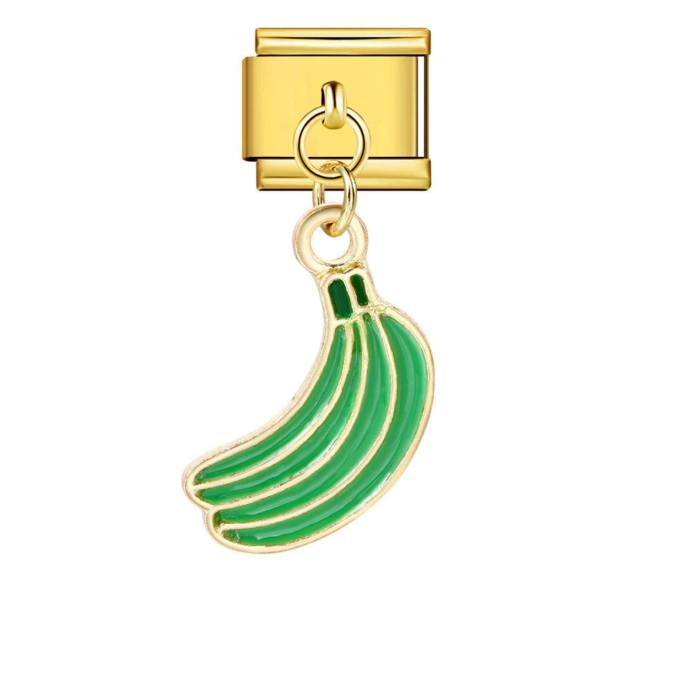 Italian-style cute fruit pendant, exquisite DIY creative personalized modular accessories, necklace, bracelet, and jewelry.